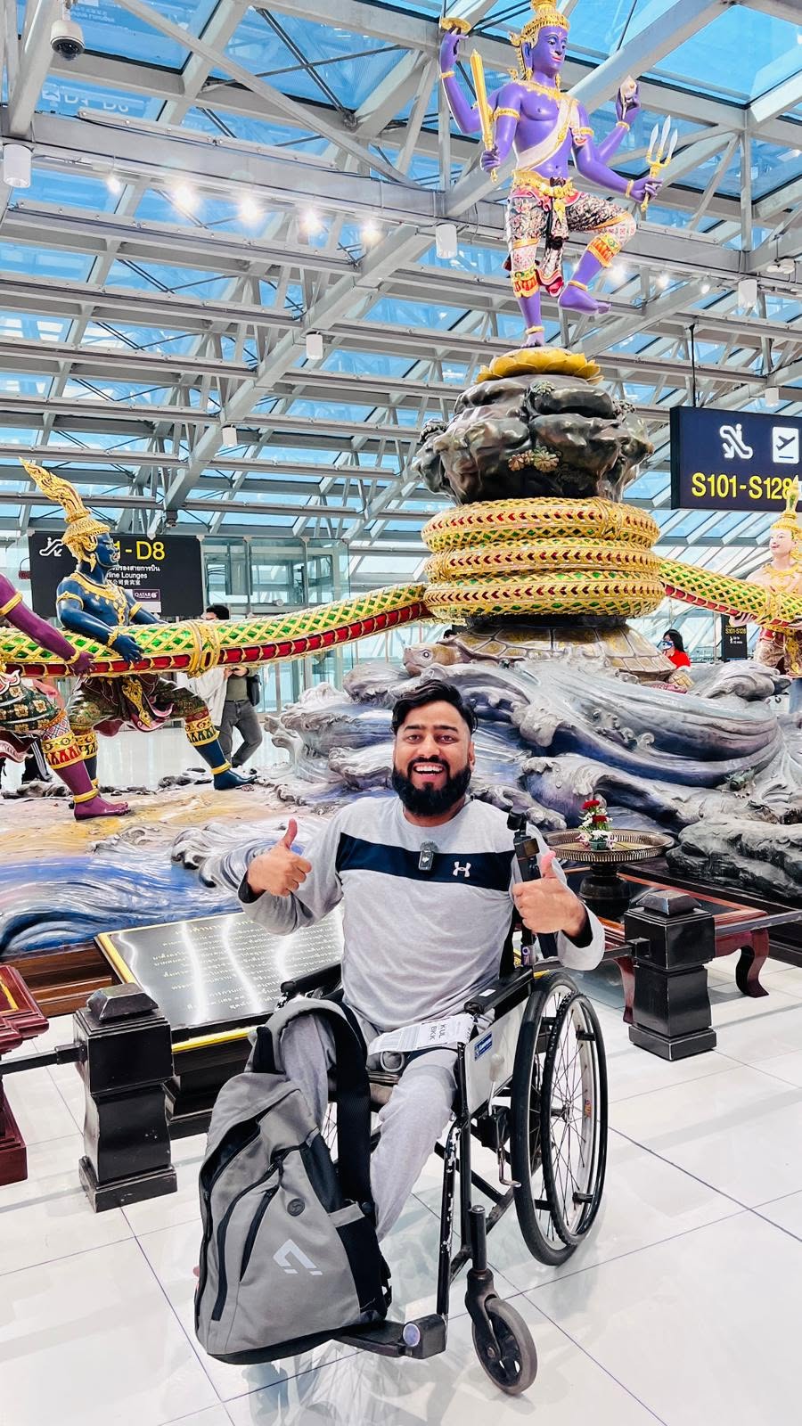 At Bangkok, Thailand on business tour